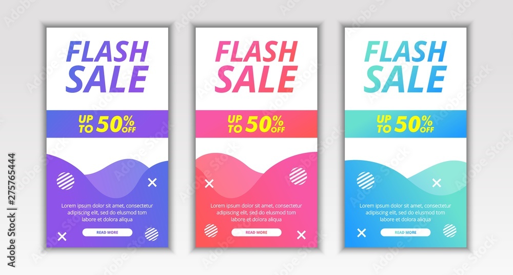 Dynamic Modern Fluid Mobile Flash Sale Banner template design Dynamic Modern Fluid Mobile Flash Sale Banner template design