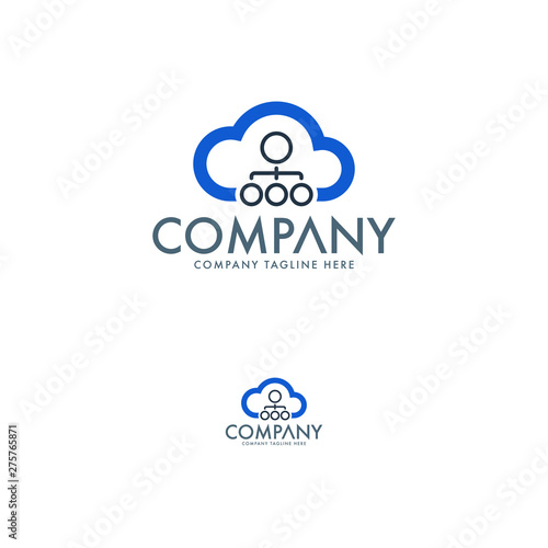 Modern Clouds Logo Design Template