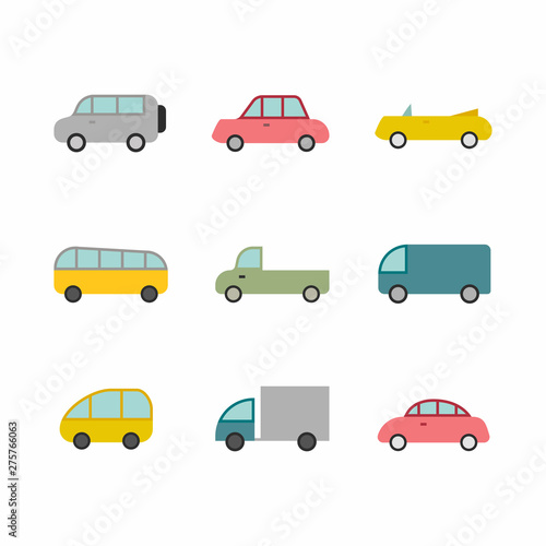 Cars set illustration