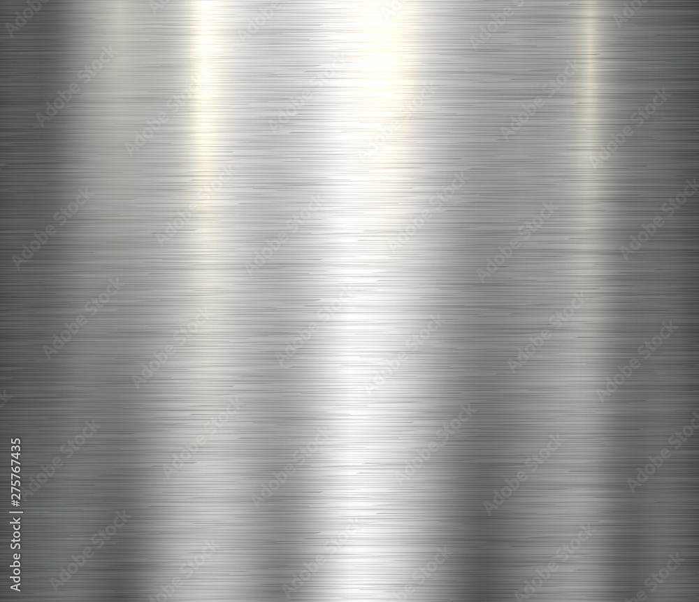 Polished metallic steel texture, vector brushed metal texture Stock Vector  | Adobe Stock