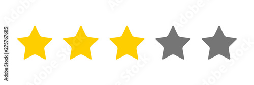 three stars icon  Vector