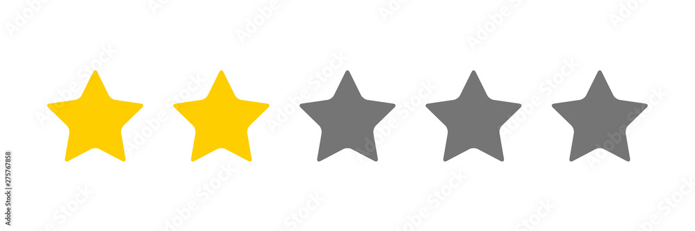 Obraz premium two stars icon Vector