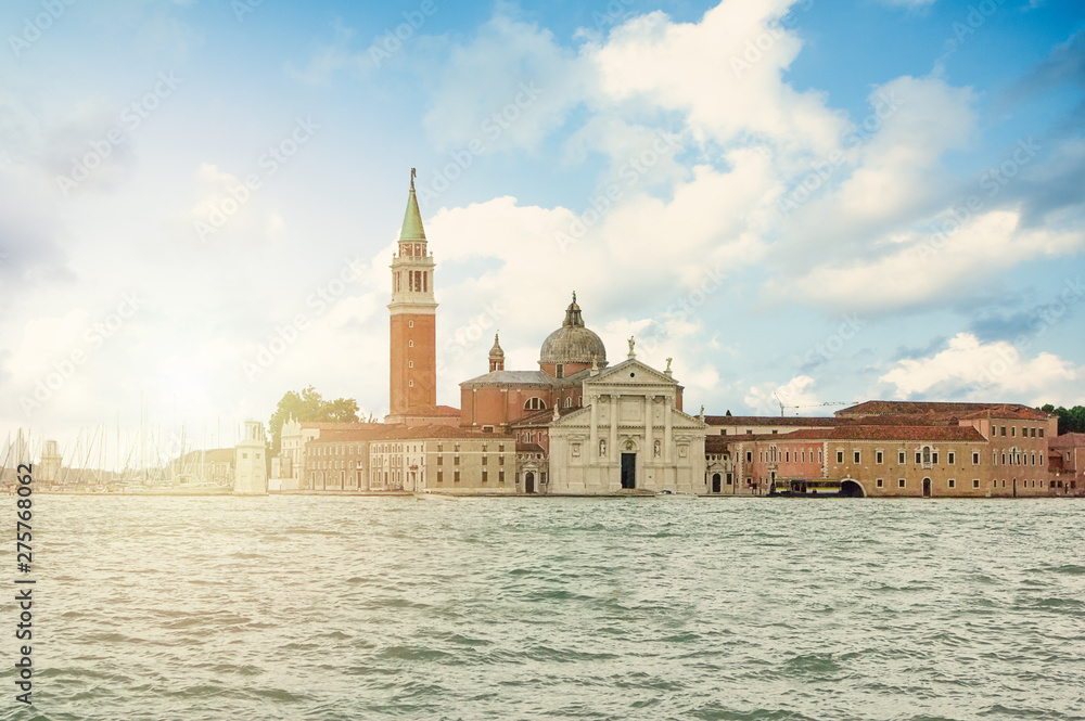 Island in Venice, view of the Grand Canal.