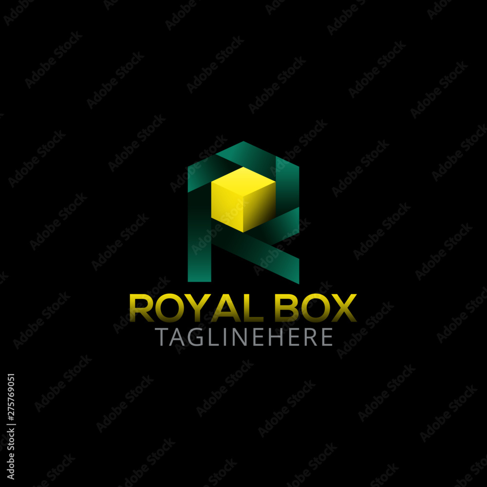 Royal Box Modern Logo Design
