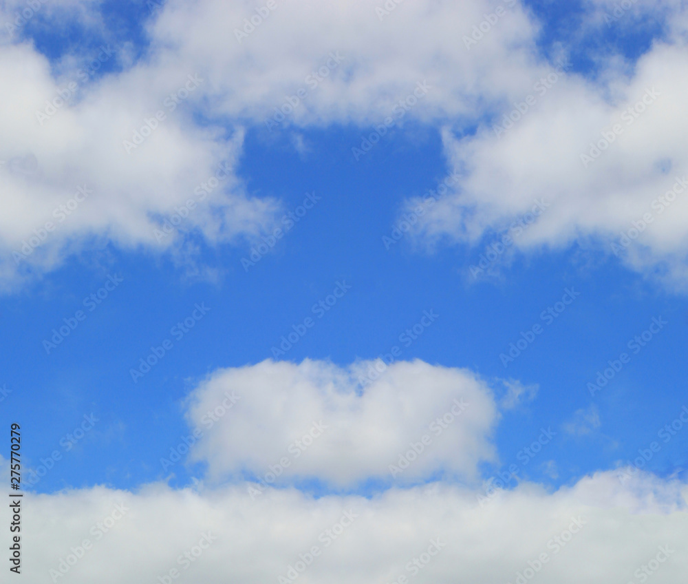 Blue sky with clouds background banner on sunny day Blue sky with clouds background banner on sunny day