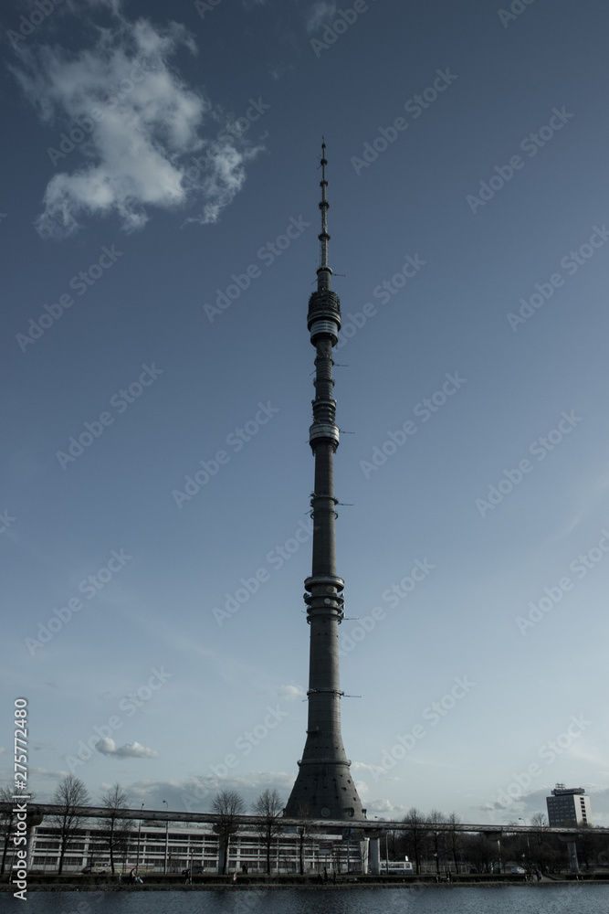 Ostankino TV tower in Moscow