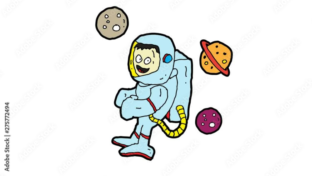 kids drawing white screen with theme of astronaut kids drawing white screen with theme of astronaut