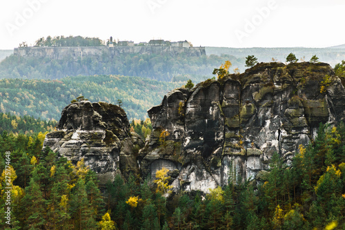 Elbe Sandstone mountains, Saxon Switzerland National Park, Dresden, Germany photo