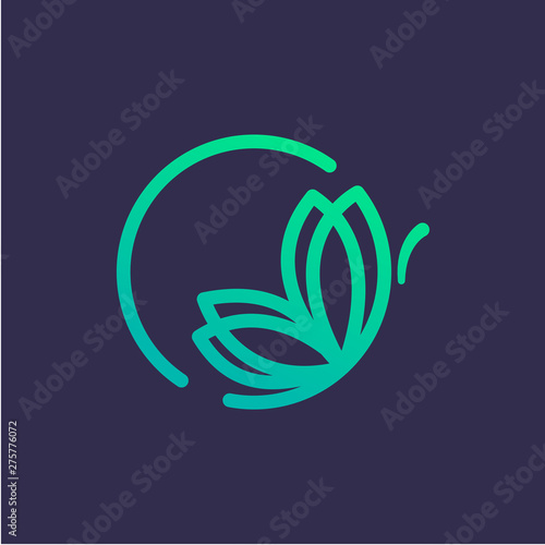 Creative Beautiful Butterfly Icon Logo Template-Vector