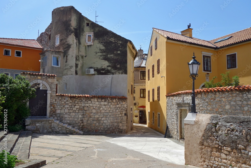 Town of Senj architecture and coast, Primorje region of Croatia