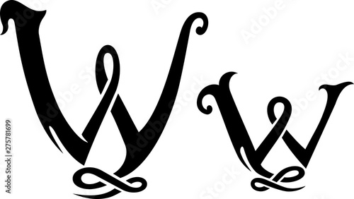Letter W Monogram