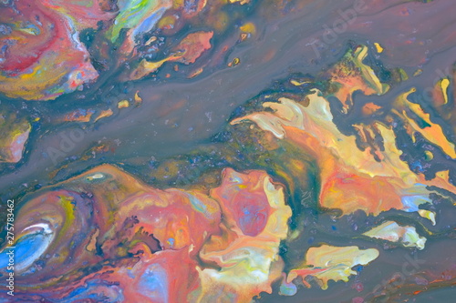 Colorful fluid art, abstract acrylic background, abstract fluid acrylic painting