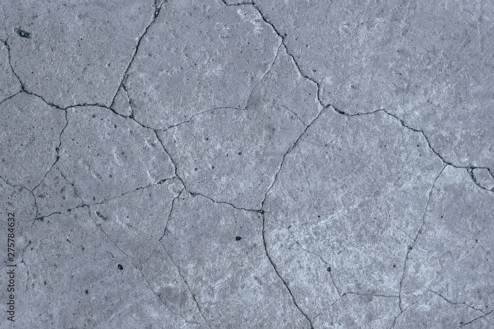 Fototapeta premium old gray concrete wall background crack texture