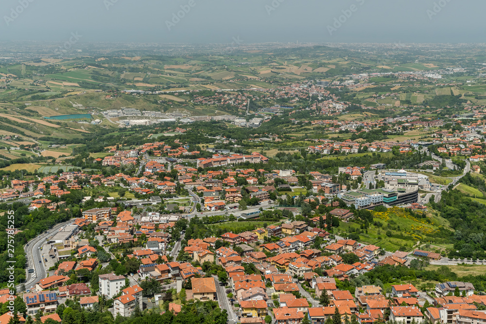 A Beautiful San Marino View from Monte Titano Citadel