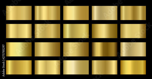Gold Metallic, bronze, silver, chrome, copper metal foil texture gradient template
