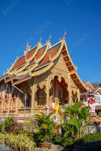Prayer hall at Wat Sri Bun Rueang  Chiang Rai  Thailand