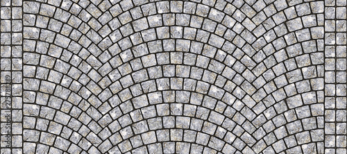 Road curved cobblestone texture 101