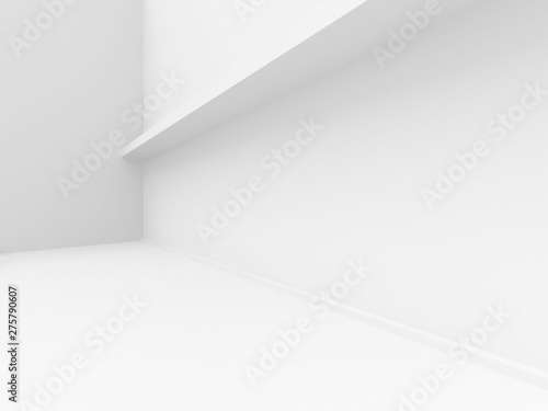 Futuristic White Architecture Design Background