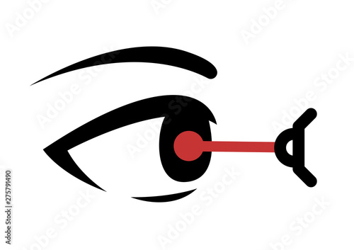eye lasik icon , logo and vector