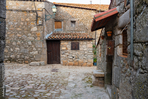 Old street of Trevejo, Caceres, Extremadura, Spain. photo