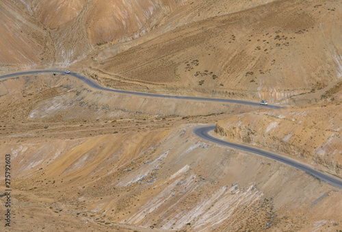 Jammu and Kashmir, India - running along majestic mountains and clear skies, the road between Srinagar and Leh is one of the most scenic of the Himalayan range photo