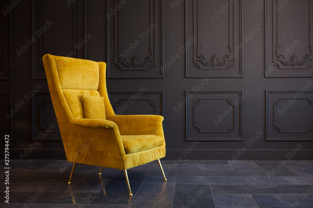 Bright discount yellow chair