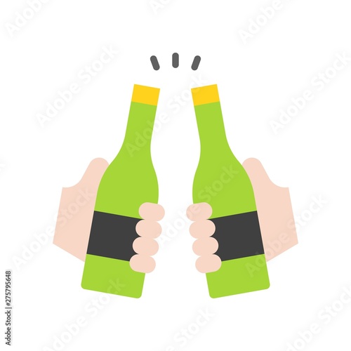 Cheers vector, Summer Holiday related flat icon