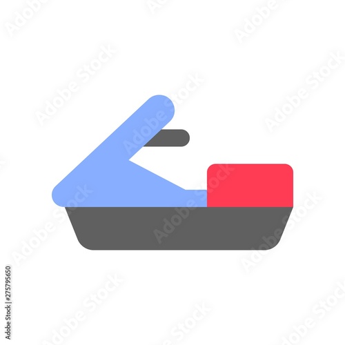 Personal watercraft vector, Summer Holiday related flat icon