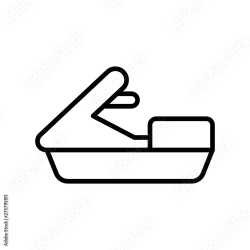 Personal watercraft vector, Summer Holiday related line icon