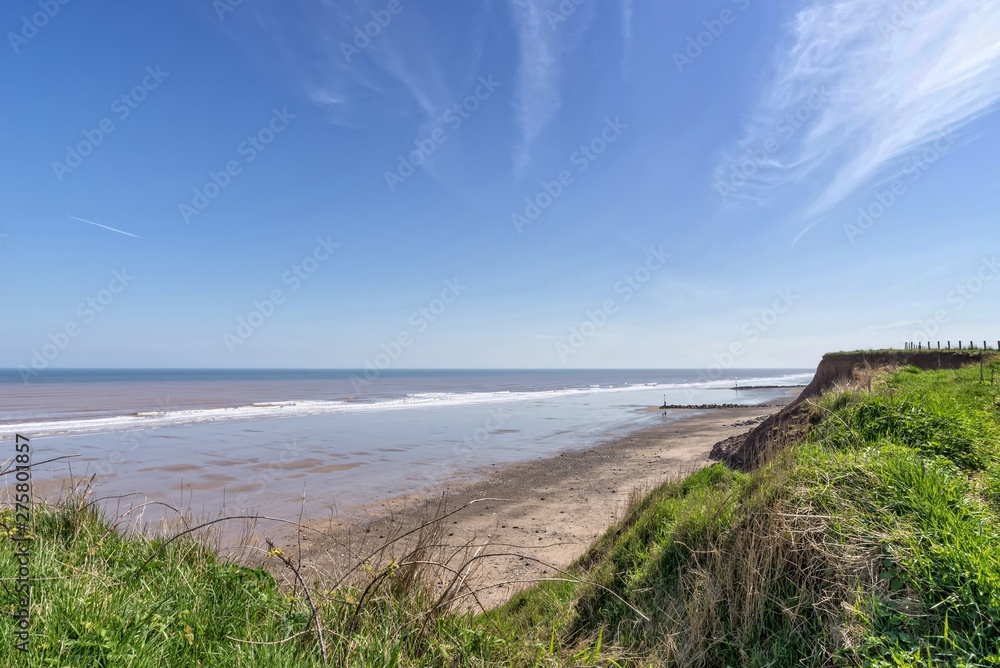 Panoramic view of the East Yorkshire coast.