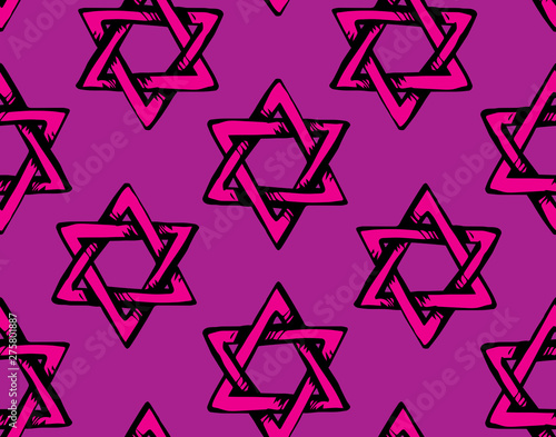 Jewish holiday symbol. Vector drawing
