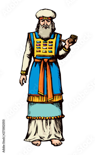 High Priest. Vector drawing