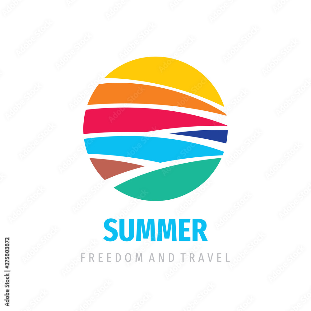 Summer icon logo design. Nature and freedom concept sign. Summer icon logo design. Nature and freedom concept sign.