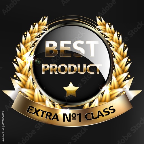 best product of the year premium golden label design