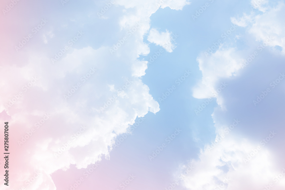 cloud background with a pastel colour