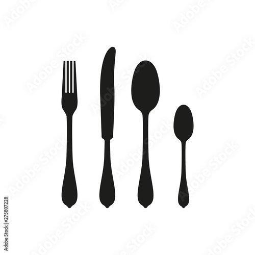 Icon spoon, fork, knife