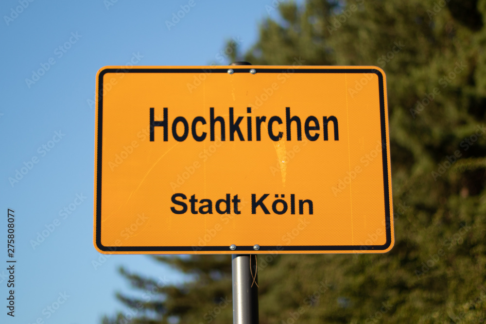 Ortseingangsschild Köln Hochkirchen