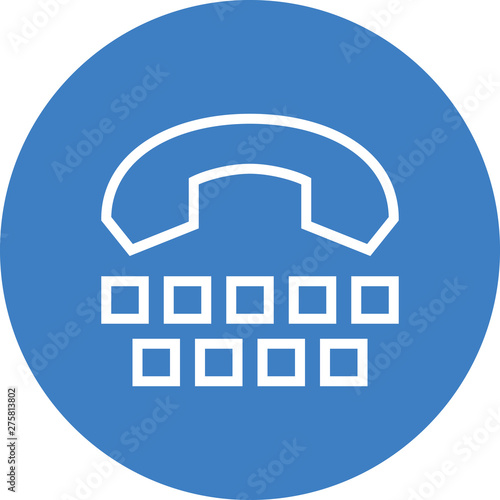 Business Center Coworking Phone Computer Outline Icon