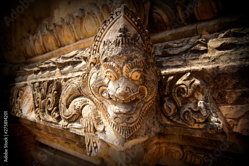 Detail of tayoke pyay temple/ pagoda in Bagan - Myanmar photo