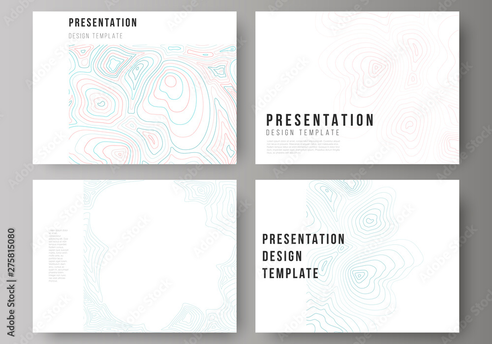 The minimalistic abstract vector illustration of the editable layout of the presentation slides design business templates. Topographic contour map, abstract monochrome background. The minimalistic abstract vector illustration of the editable layout of the presentation slides design business templates. Topographic contour map, abstract monochrome background.