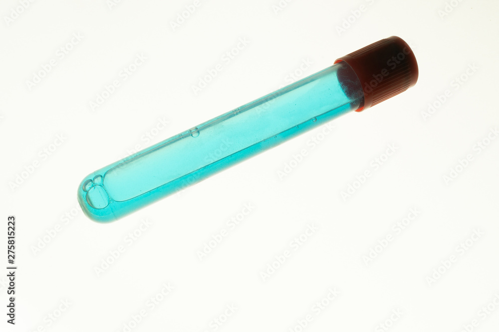 Test tubes with samples of biomaterials Test tubes with samples of biomaterials