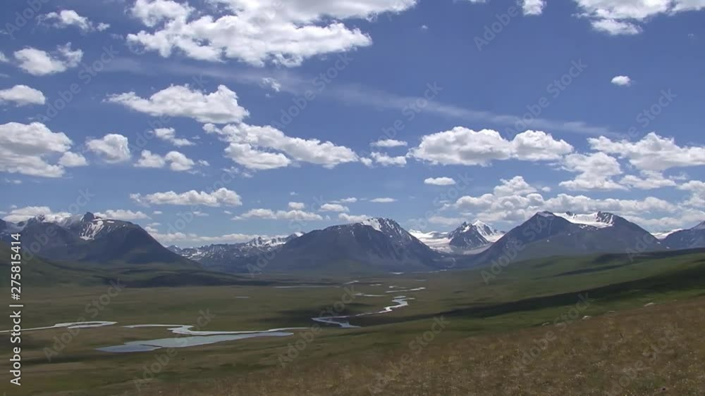 Altai. Landscapes of the foothills, the Ukok Plateau. Altai. Landscapes of the foothills, the Ukok Plateau.