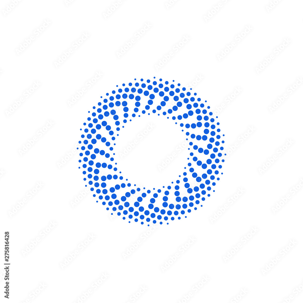 Modern Abstract Halftone Dots Frame Border for Company Health Technology Icon or Logo with High End Look Modern Abstract Halftone Dots Frame Border for Company Health Technology Icon or Logo with High End Look