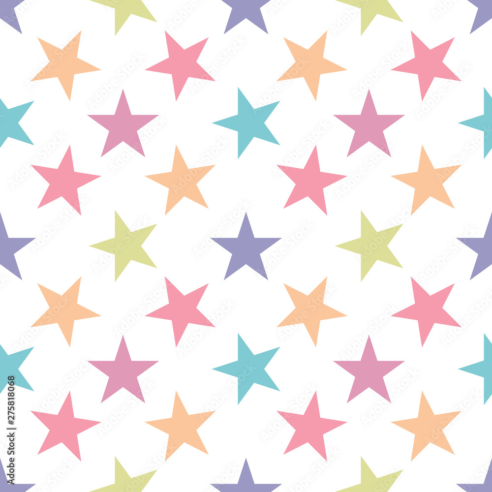Seamless pattern with stars on white background. Vector illustration. Seamless pattern with stars on white background. Vector illustration.