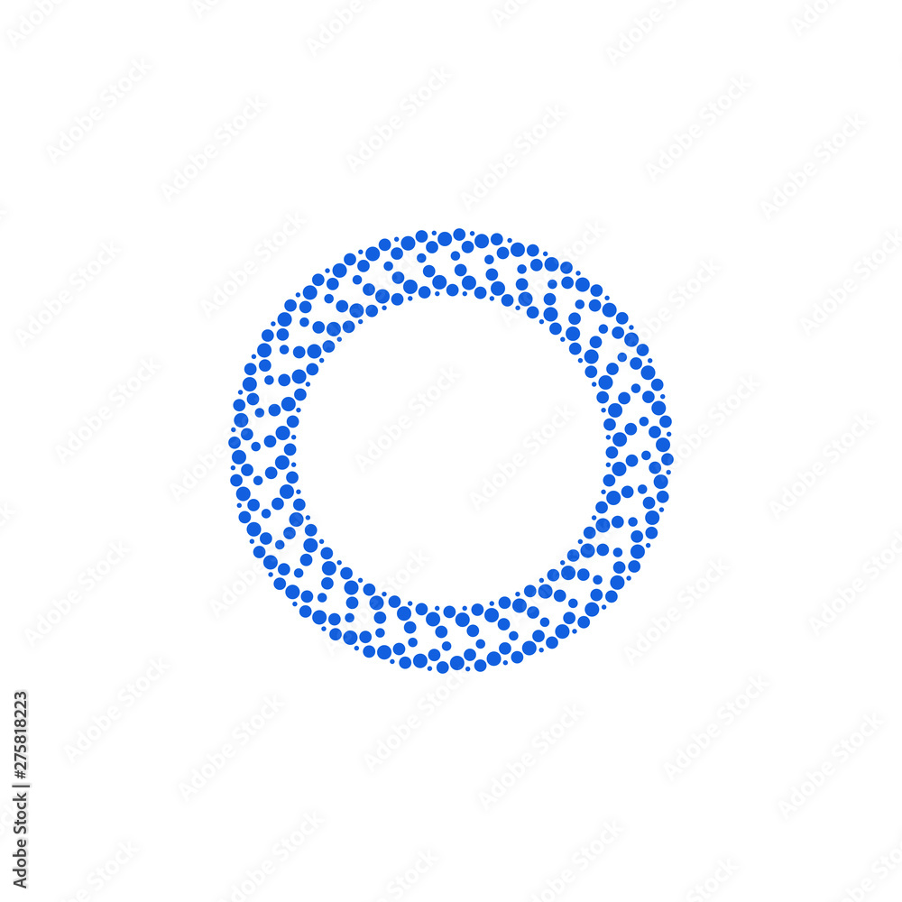 Modern Abstract Halftone Dots Frame Border for Company Health Technology Icon or Logo with High End Look Modern Abstract Halftone Dots Frame Border for Company Health Technology Icon or Logo with High End Look