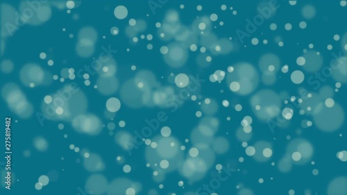 Wallpaper Mural Magical dark teal glowing bokeh background with floating light particles. Torontodigital.ca