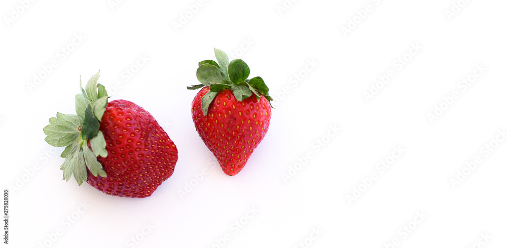 strawberries isolated on white background strawberries isolated on white background