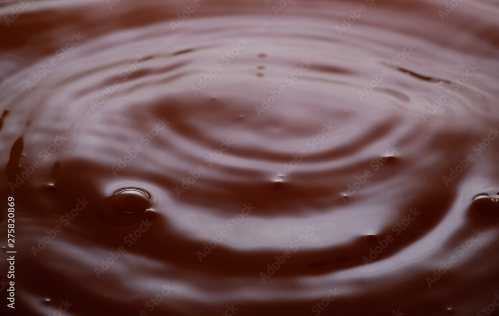 liquid chocolate with bubbles and ripples liquid chocolate with bubbles and ripples