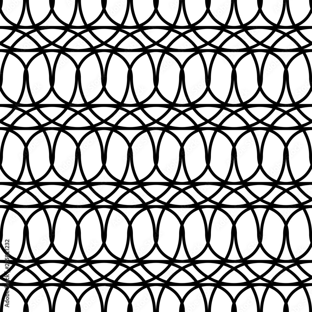 Naklejka premium Design seamless monochrome zigzag pattern