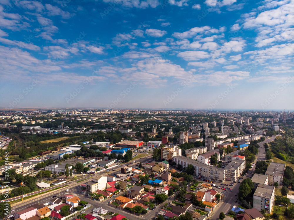 Aerial view of Constanta, town in Romania in which it is located largest romanian harbor Aerial view of Constanta, town in Romania in which it is located largest romanian harbor